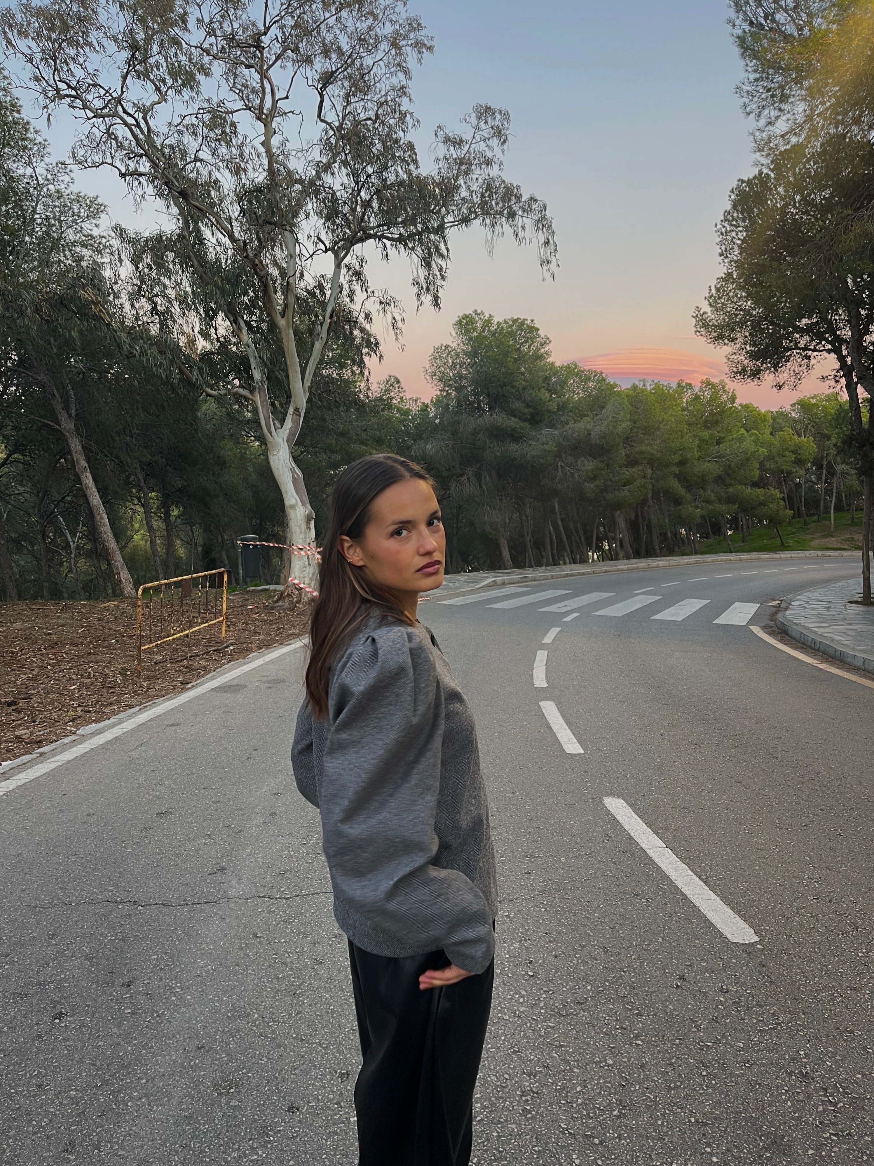 Chaqueta Botones Gris