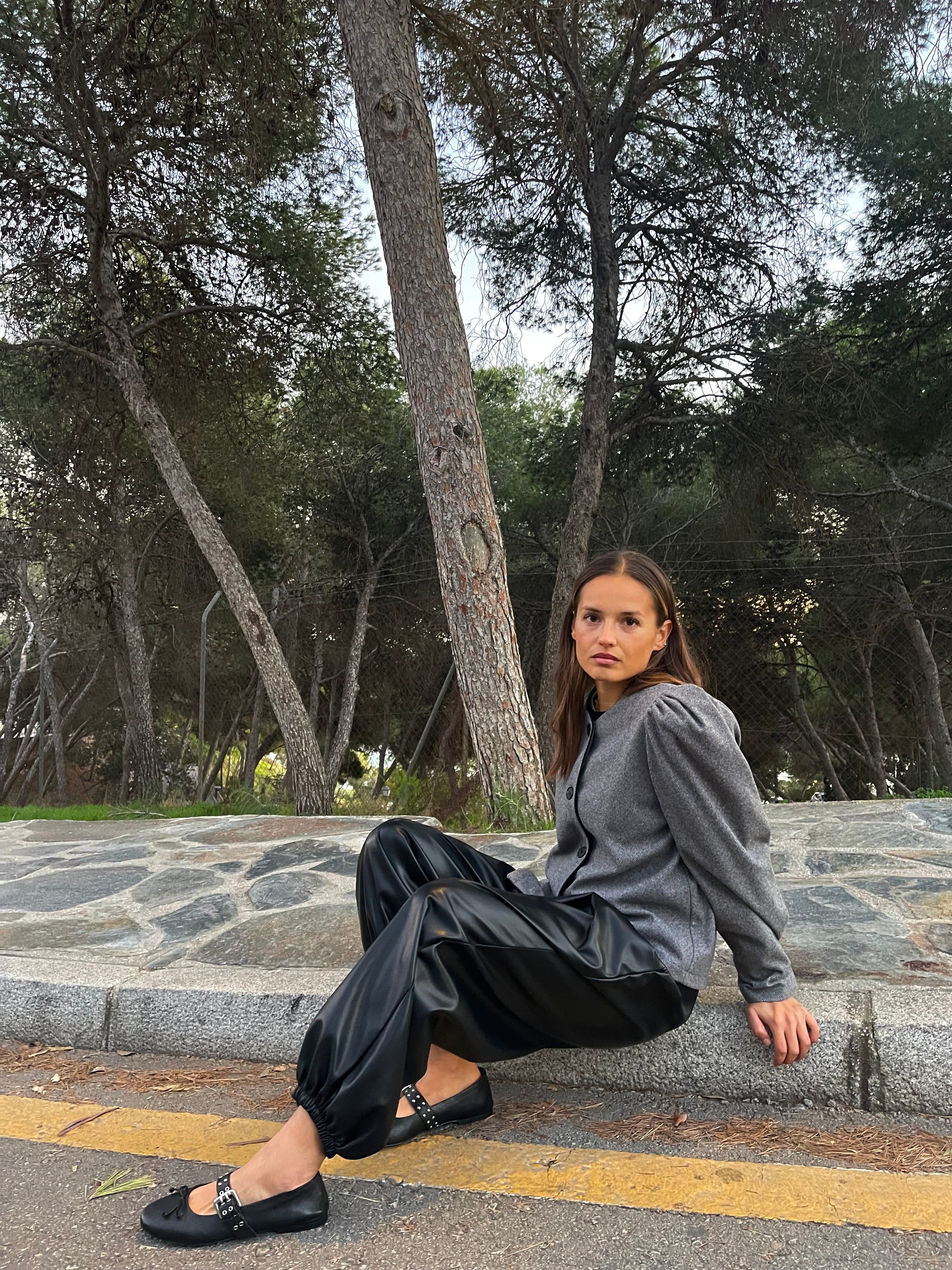 Pantalón Bombacho Cuero