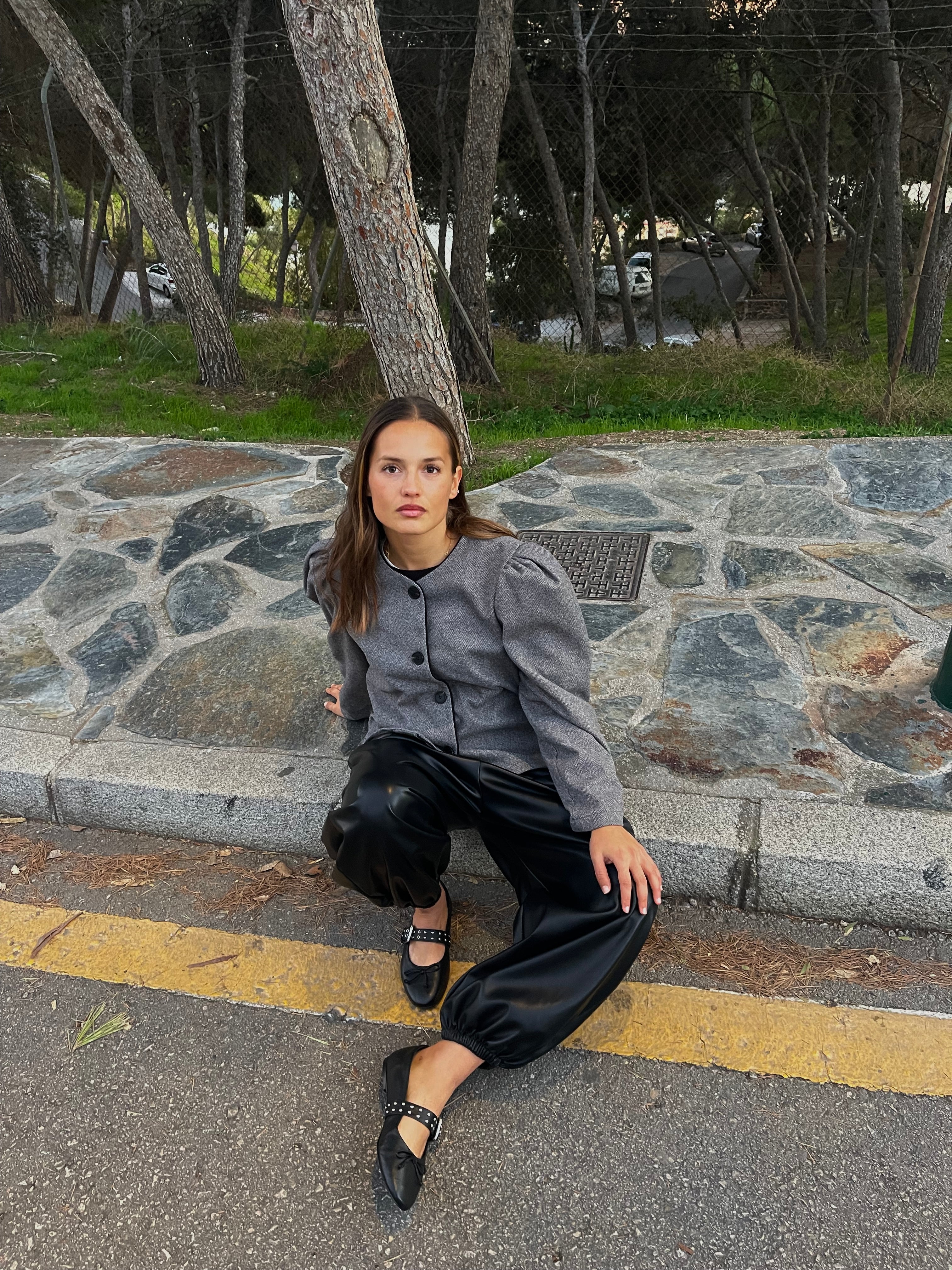 Pantalón Bombacho Cuero