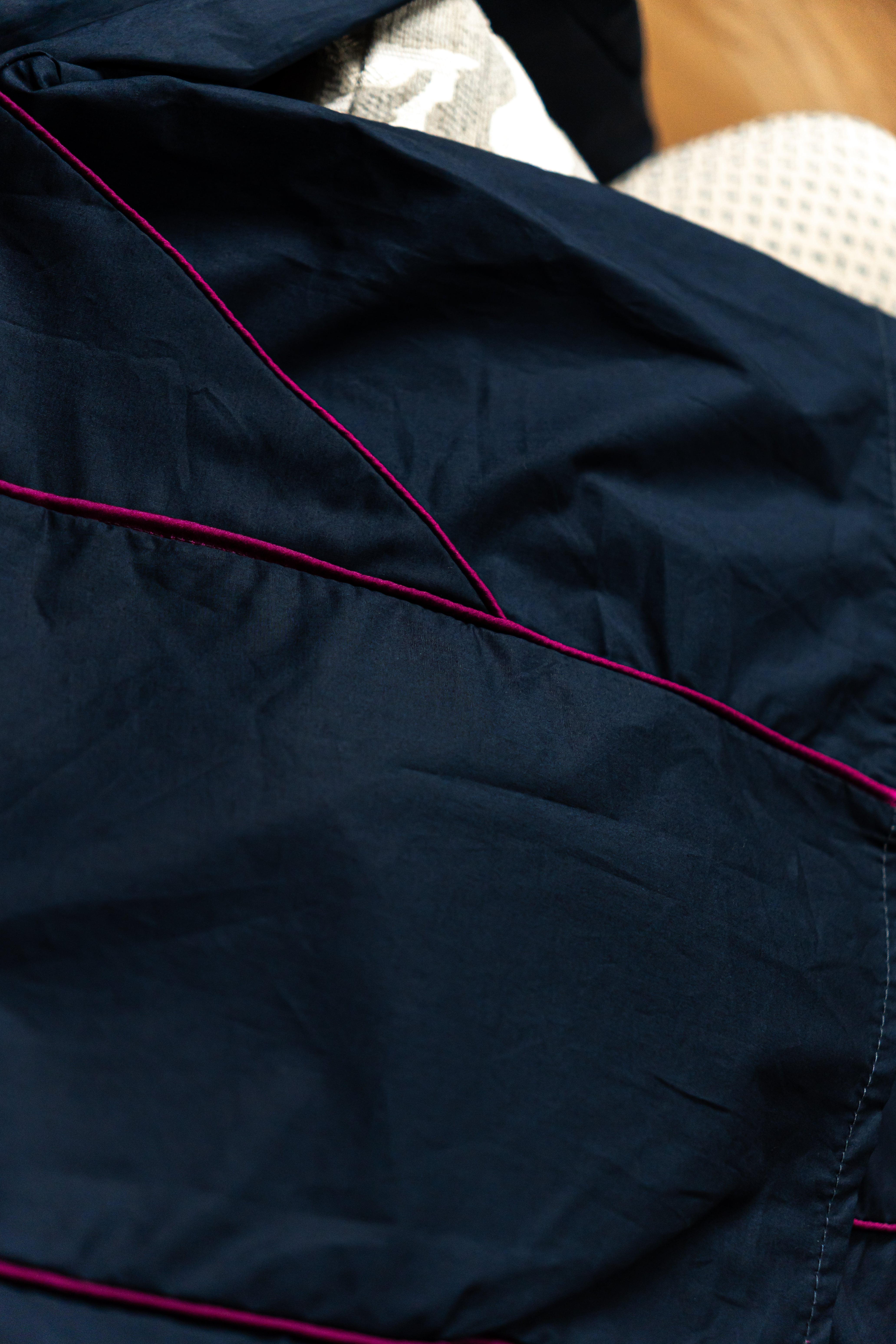 Camisa Azul Con Fucsia