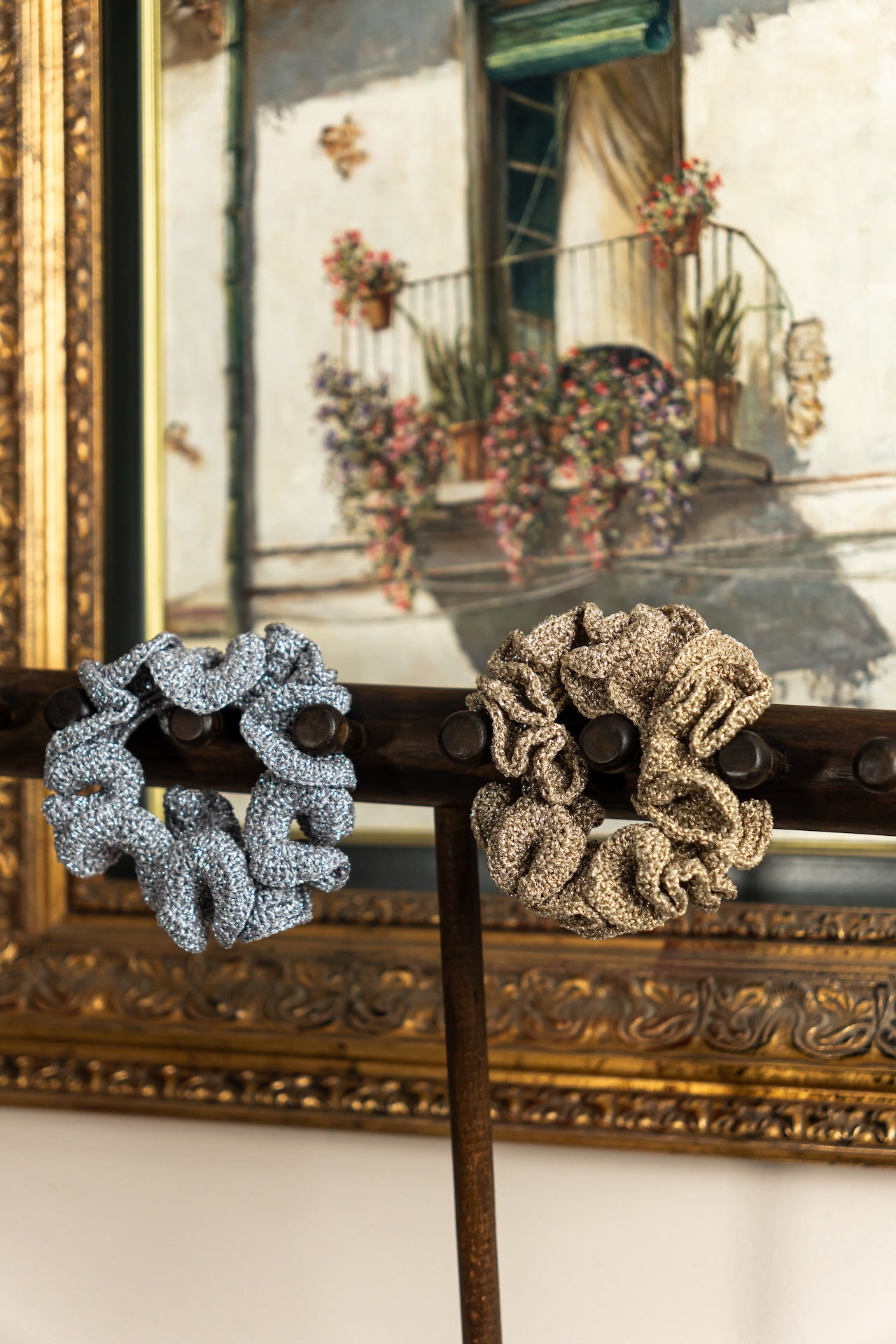 Brazalete Crochet Plateado