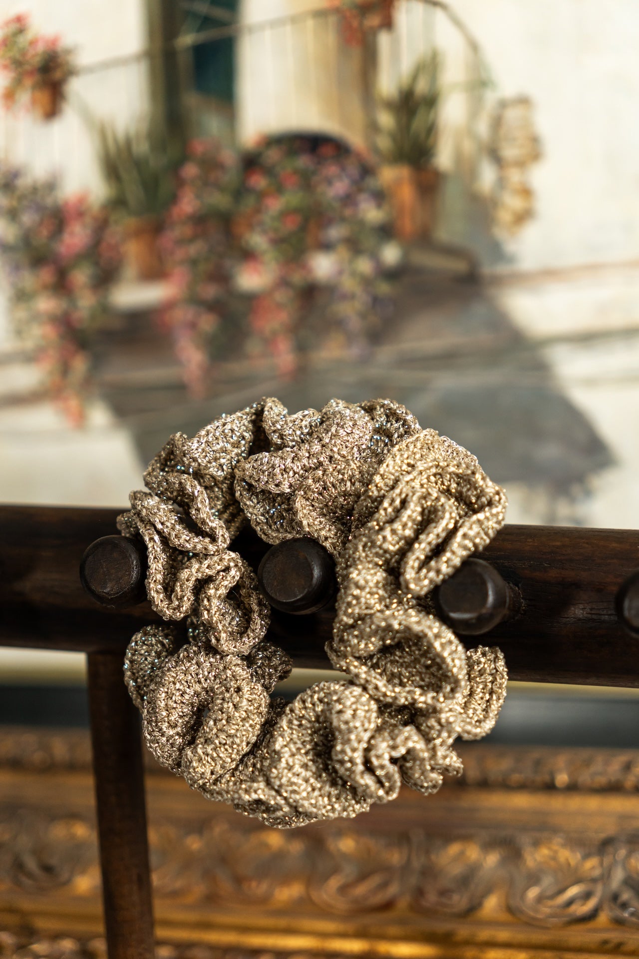 Brazalete Crochet Beige