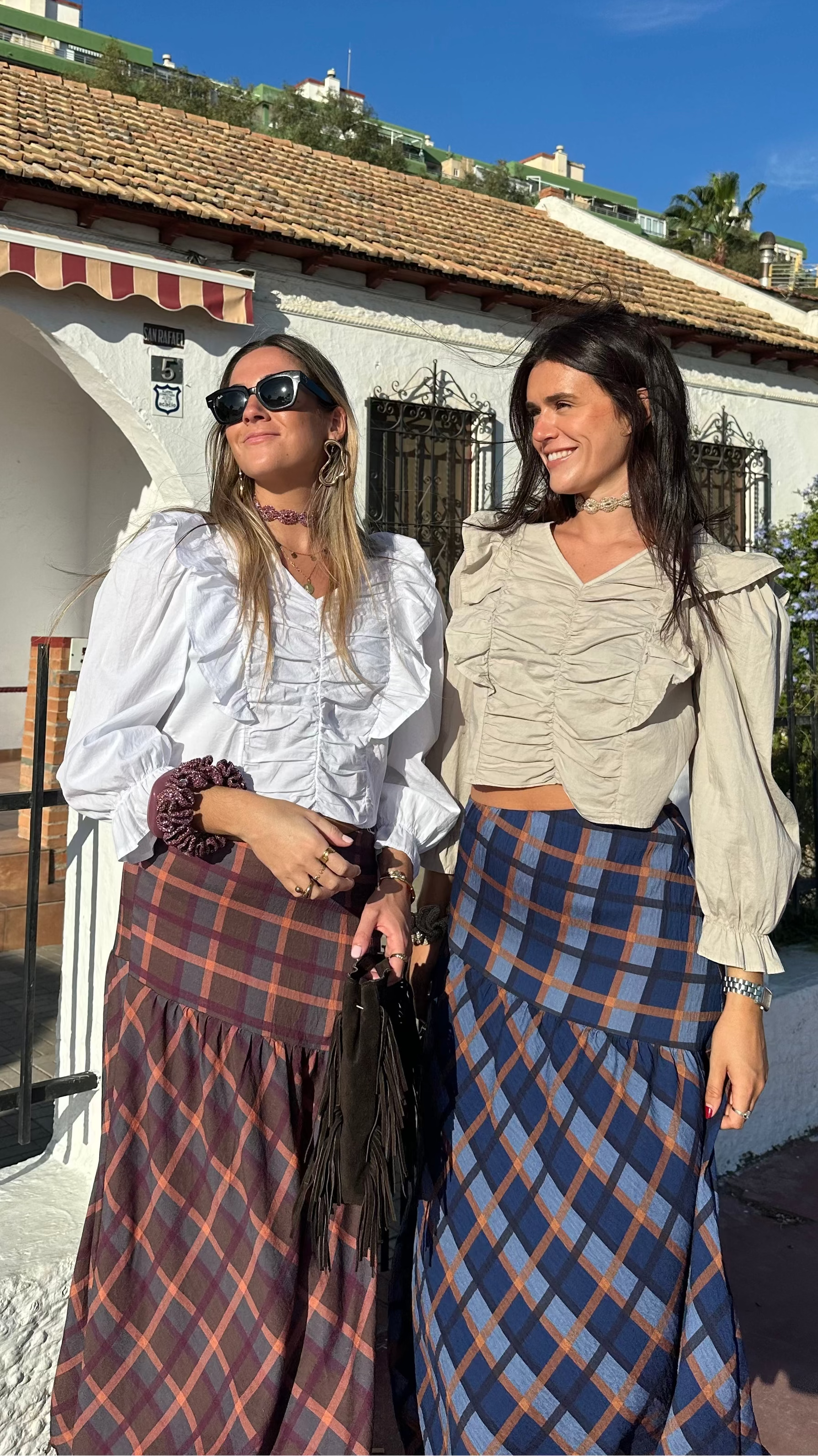 Falda Prisma Burdeos